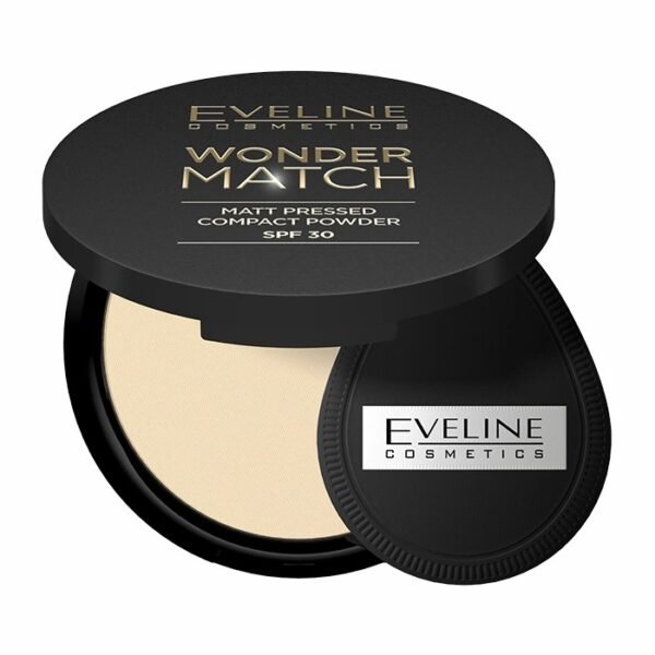 EVELINE Powder Pressed Compact Matt SPF 30 - 01 Light Beige – Powder in Egypt