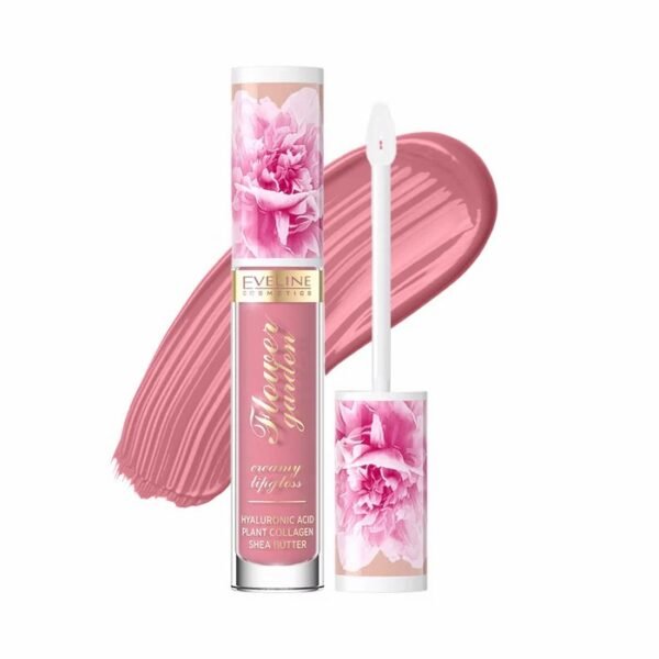 EVELINE Lip Gloss Creamy Flower Garden - 01 Delicate Rose – Lipstick in Egypt