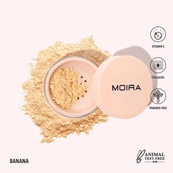 MOIRA Loose Setting Powder (002, Banana) – Loose powder in Egypt