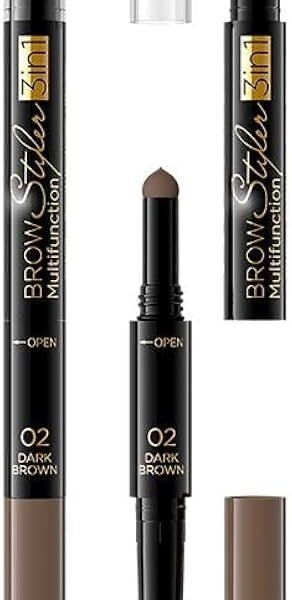 EVELINE Eyebrow Styler Multifunction 3 in 1 - Dark Brown 02 – Brows in Egypt