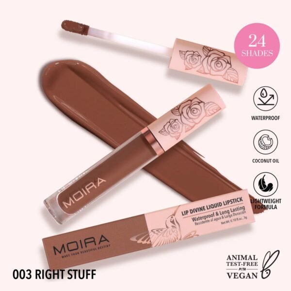 MOIRA Lip Divine Liquid Lipstick (003, Right Stuff) – Lipstick in Egypt
