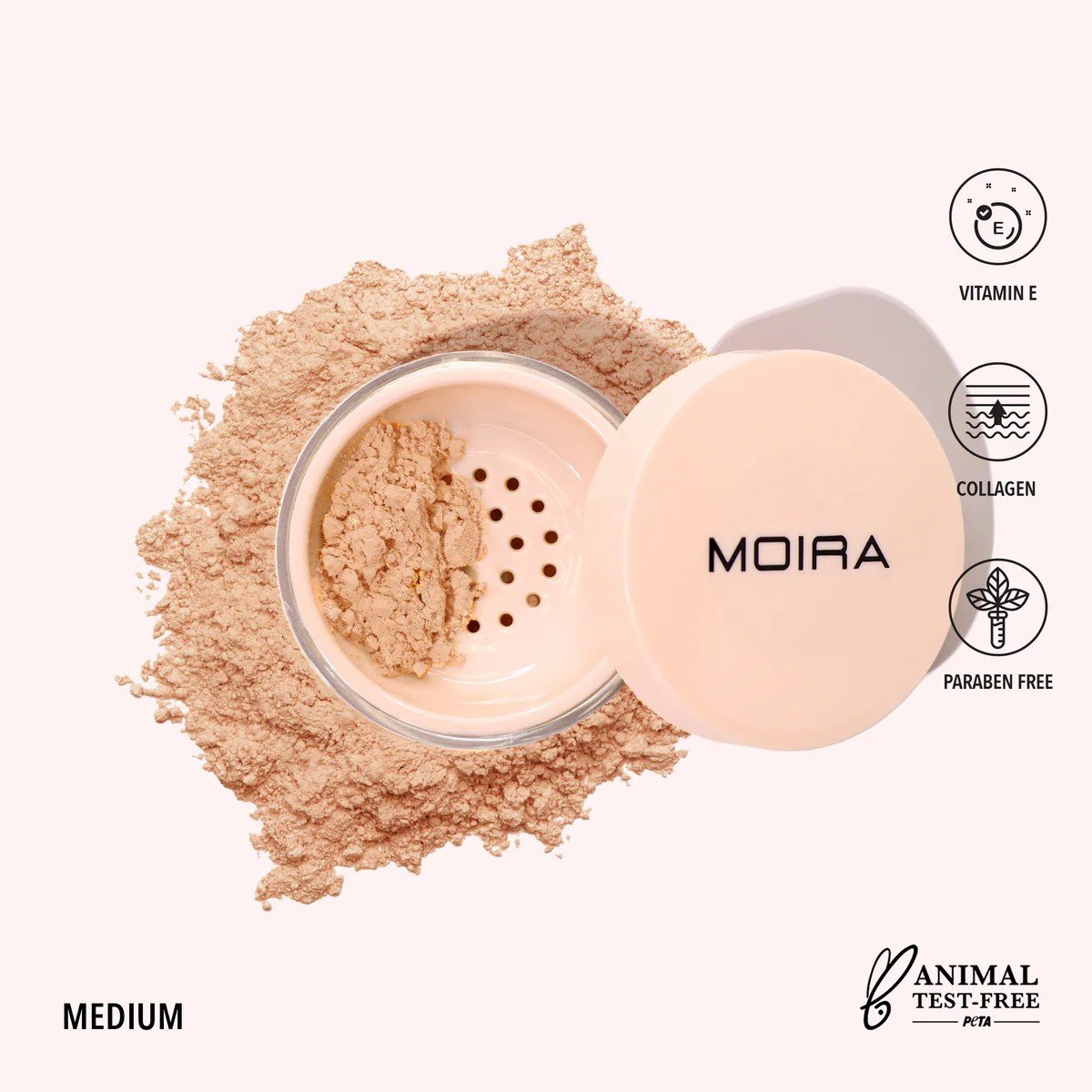Loose Setting Powder (003, Medium) MOIRA Loose Setting Powder (003, Medium) – Loose powder in Egypt
