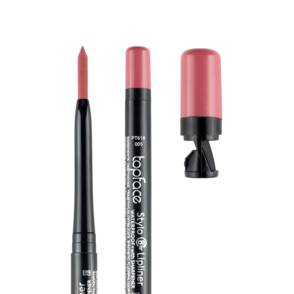 TOPFACE Lip Liner Stylo Waterproof With Sharpener PT618.005 – Lipstick in Egypt