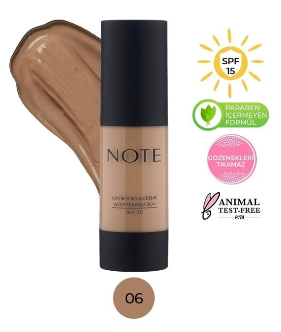 Foundation Mattifying Extreme Wear 06 Dark Honey NOTE Foundation Mattifying Extreme Wear 06 Dark Honey – Foundation in Egypt