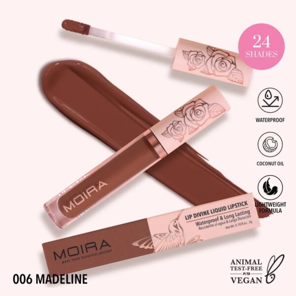 MOIRA Lip Divine Liquid Lipstick (006, Madeline) – Lipstick in Egypt