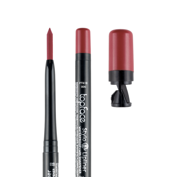 TOPFACE Lip Liner Stylo Waterproof With Sharpener PT618.006 – Lipstick in Egypt