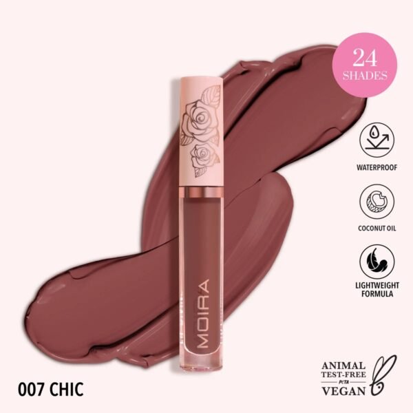 MOIRA Lip Divine Liquid Lipstick (007, Chic) – Lipstick in Egypt