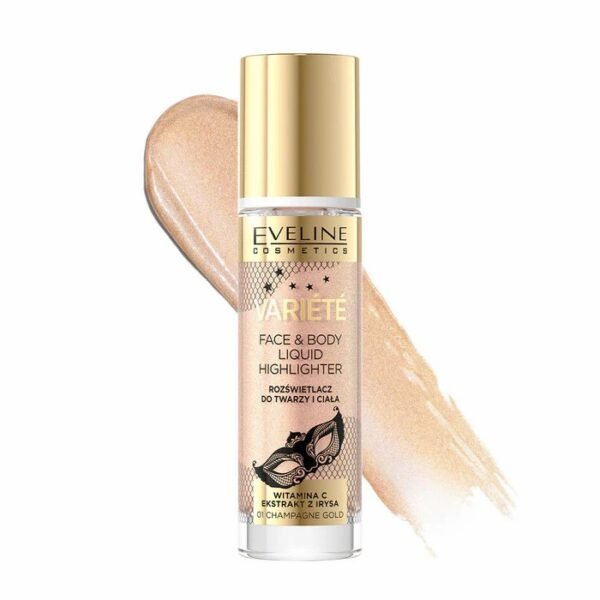 EVELINE Highlighter Liquid Variete Face & Body - 01 Champagne Gold – Highlighter & Contour in Egypt