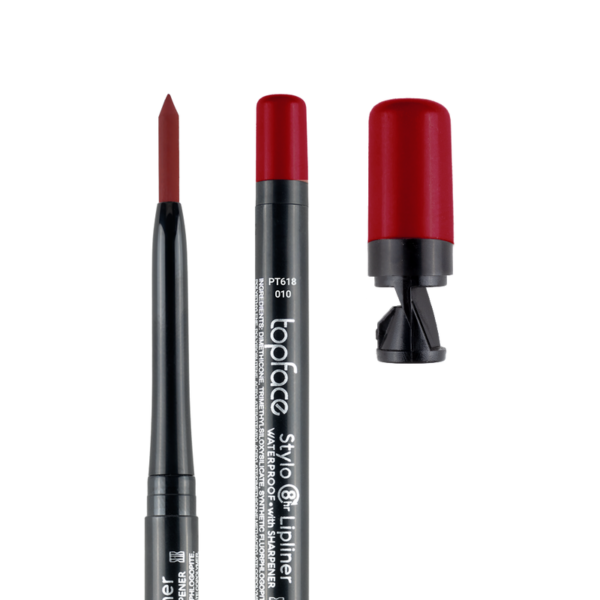 TOPFACE Lip Liner Stylo Waterproof With Sharpener PT618.010 – Lipstick in Egypt