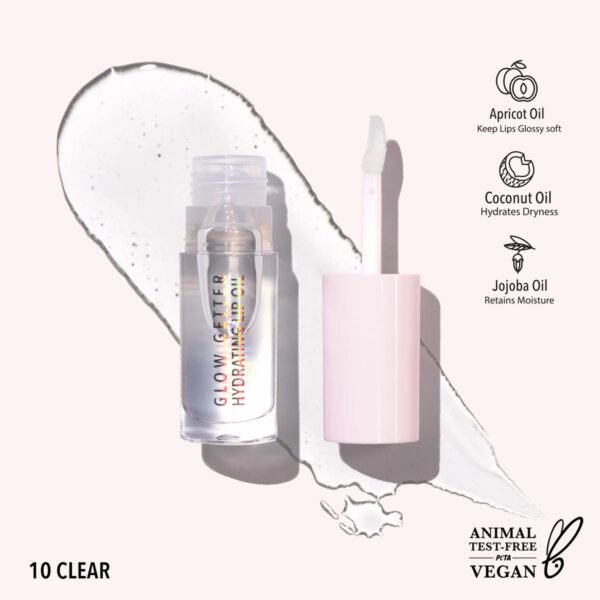 MOIRA Lip Oil Glow Getter Hydrating (010, Clear) – Lipstick in Egypt