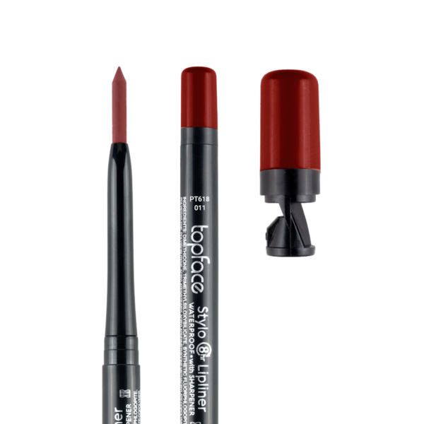 TOPFACE Lip Liner Stylo Waterproof With Sharpener PT618.011 – Lipstick in Egypt