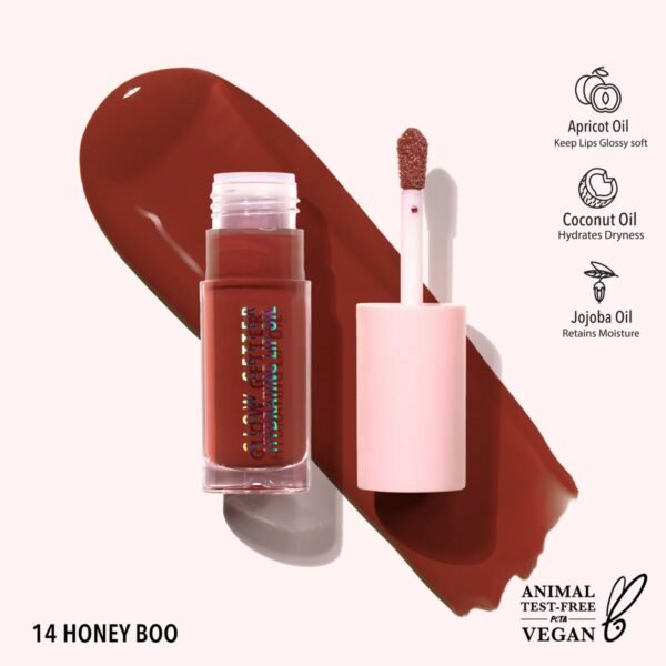 MOIRA Lip Oil Glow Getter Hydrating (014, Honey Boo) – Lipstick in Egypt