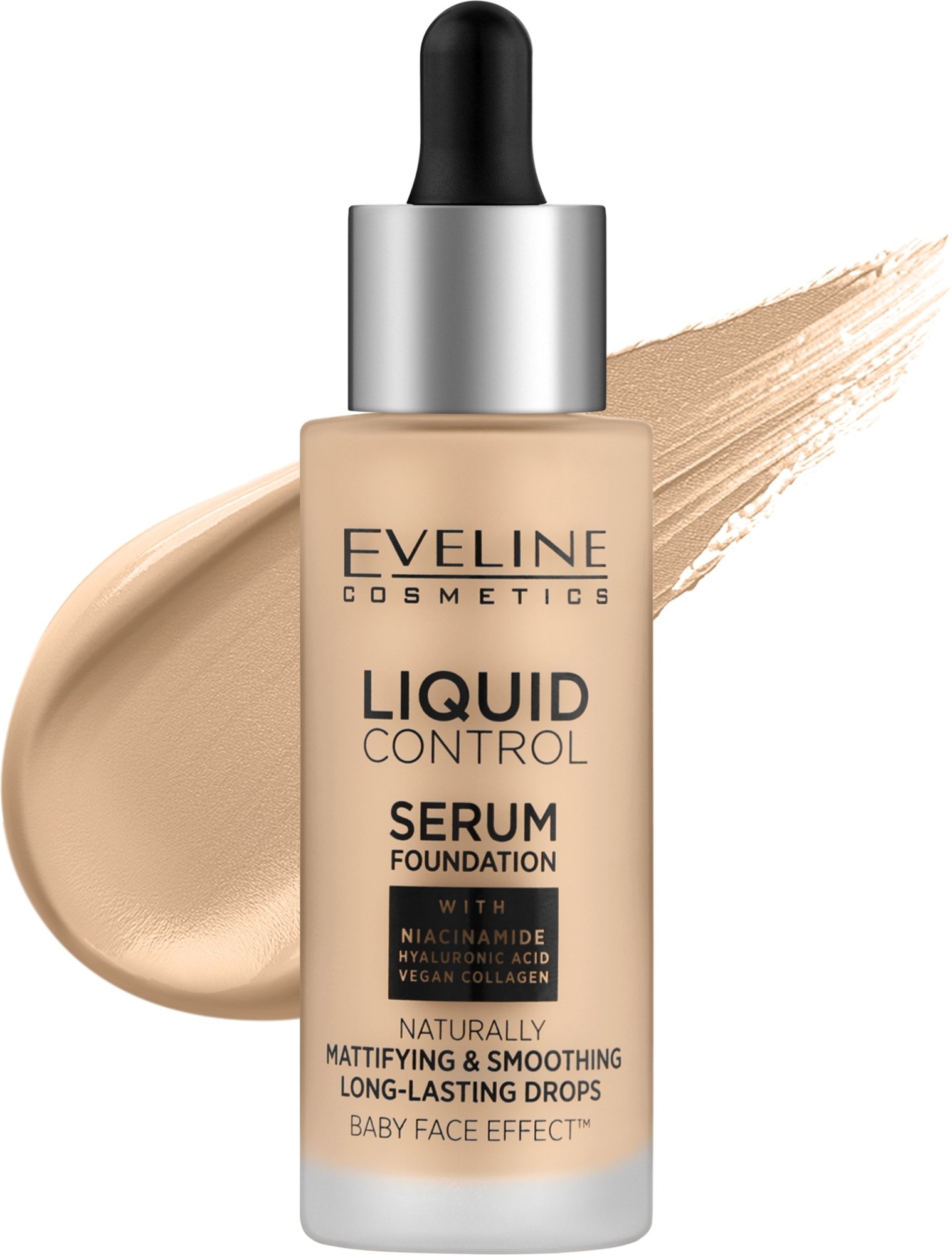 Foundation Liquid Control Serum - 015 Light Vanilla EVELINE Foundation Liquid Control Serum - 015 Light Vanilla – Foundation in Egypt