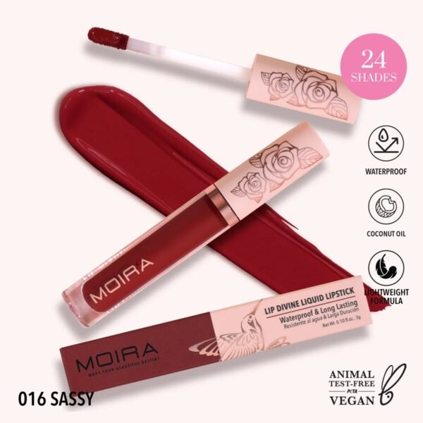 MOIRA Lip Divine Liquid Lipstick (016, Sassy) – Lipstick in Egypt
