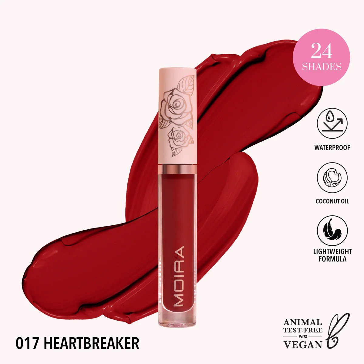 Lip Divine Liquid Lipstick (017, Heartbreaker) MOIRA Lip Divine Liquid Lipstick (017, Heartbreaker) – Lipstick in Egypt