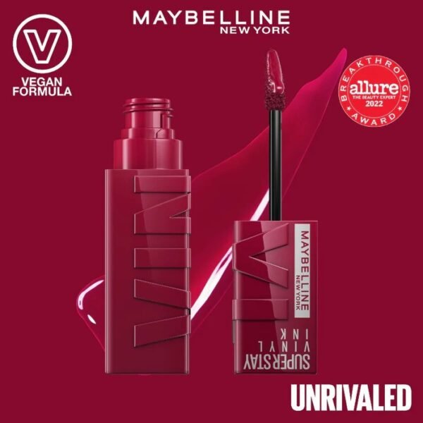 MAYBELLINE LIP Super Stay Vinyl Ink 030 Unrivaled – Lipstick in Egypt