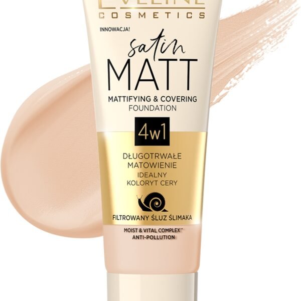 EVELINE Foundation Satin Matt Mattifying & Covering - 101 Ivory – Foundation in Egypt