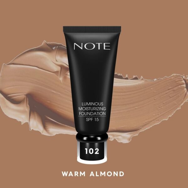 NOTE Foundation Luminous Moisturizing 102 Warm Almond – Foundation in Egypt