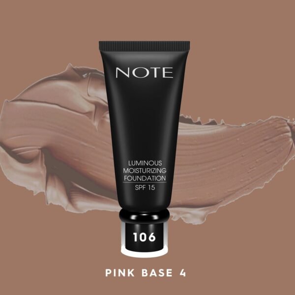NOTE Foundation Luminous Moisturizing 106 Pink Base 4 – Foundation in Egypt