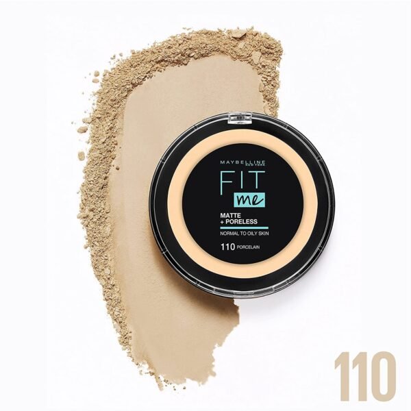 MAYBELLINE Powder Fit Me Matte + Poreless 110 Porcelain 12g – Powder in Egypt