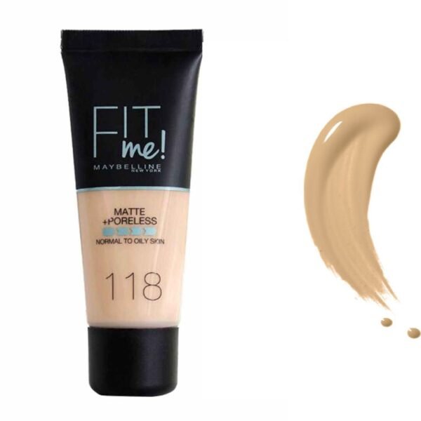MAYBELLINE Foundation Fit Me Matte&Poreless 118 Nude – Foundation in Egypt