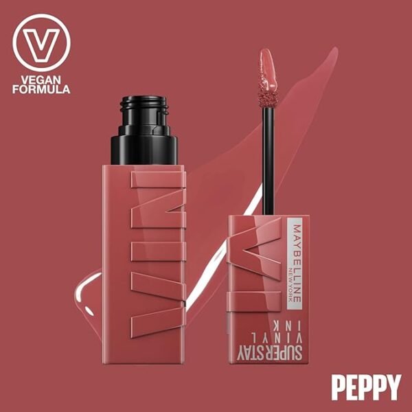 MAYBELLINE LIP Super Stay Vinyl Ink 115 Peppy – Lipstick in Egypt