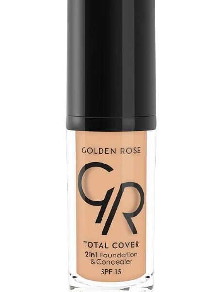 GOLDEN ROSE Foundation & Concealer Total Cover 2in1 - 12 Light Beige – Foundation in Egypt