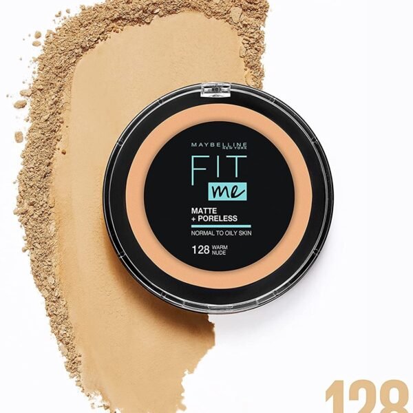 Powder Fit Me Matte + Poreless 128 Warm Nude 12g