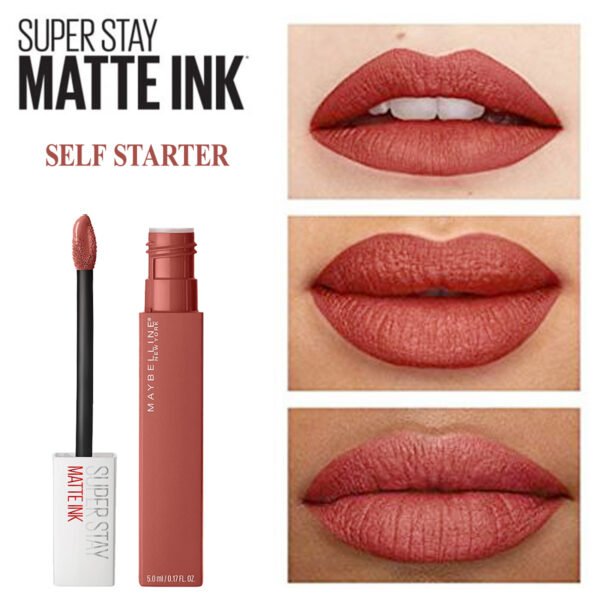 MAYBELLINE LIP Superstay Matte Ink 130 Self Starter – Lipstick in Egypt