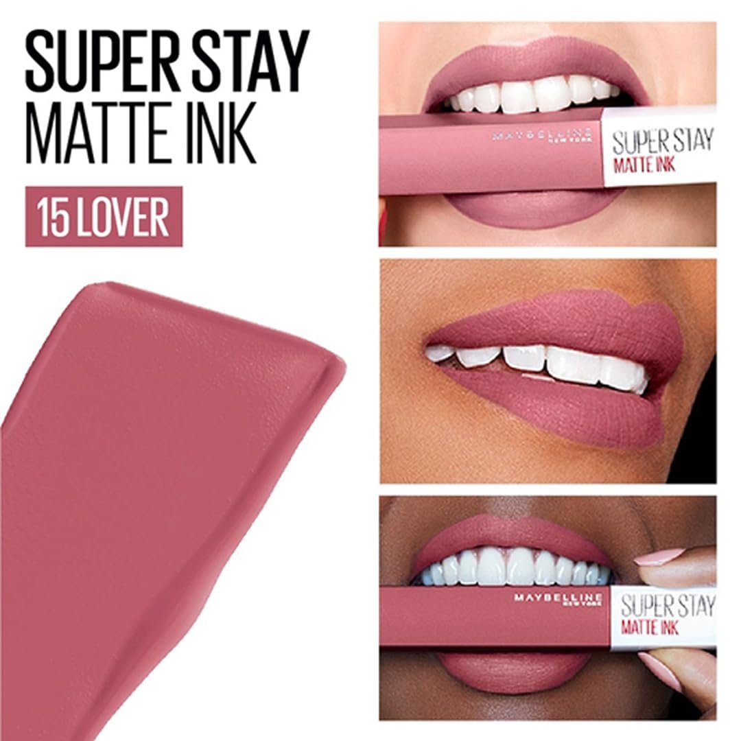LIP Superstay Matte Ink 015 Lover MAYBELLINE LIP Superstay Matte Ink 015 Lover – Lipstick in Egypt