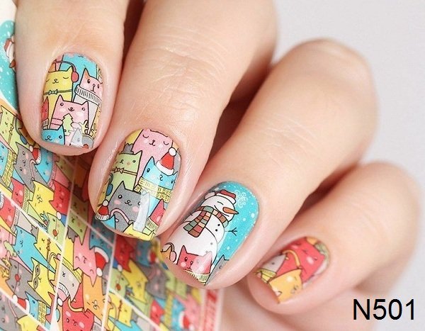 MAGENTA NAILS Nail Sticker N501 – Nails in Egypt