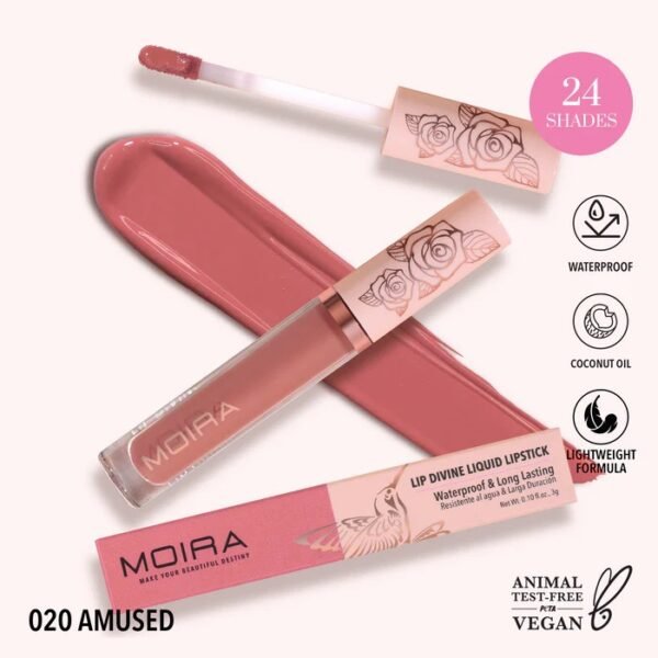 MOIRA Lip Divine Liquid Lipstick (020, Amused) – Lipstick in Egypt