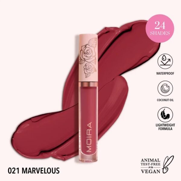 MOIRA Lip Divine Liquid Lipstick (021, Marvelous) – Lipstick in Egypt
