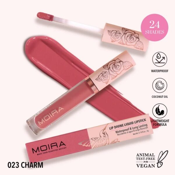 MOIRA Lip Divine Liquid Lipstick (023, Charm) – Lipstick in Egypt