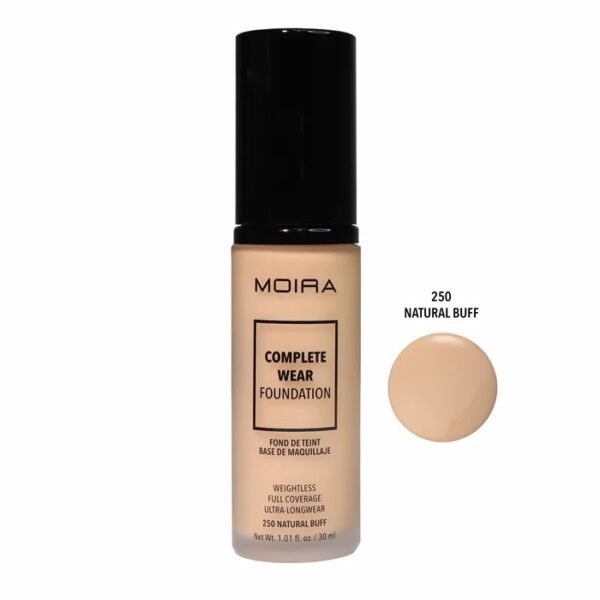MOIRA Foundation Complete Wear (250, Natural Buff) – Foundation in Egypt