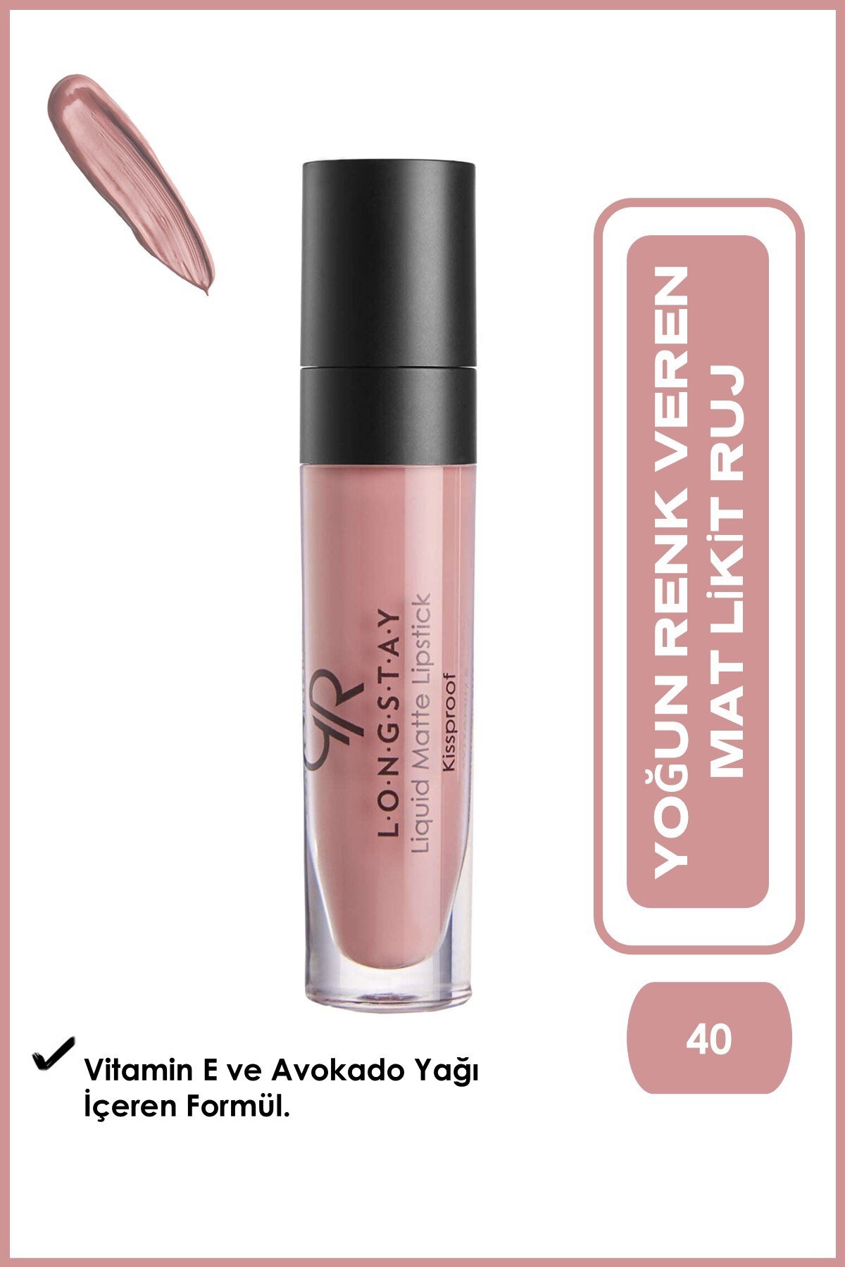 Liquid Matte Lipstick Longstay 040 GOLDEN ROSE Liquid Matte Lipstick Longstay 040 – Lipstick in Egypt