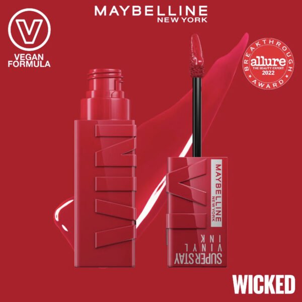 MAYBELLINE LIP Super Stay Vinyl Ink 050 Wicked – Lipstick in Egypt
