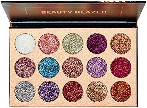 BEAUTY GLAZED Eyeshadow Palette 15 Colors Glitter B15 – Eyeshadow in Egypt
