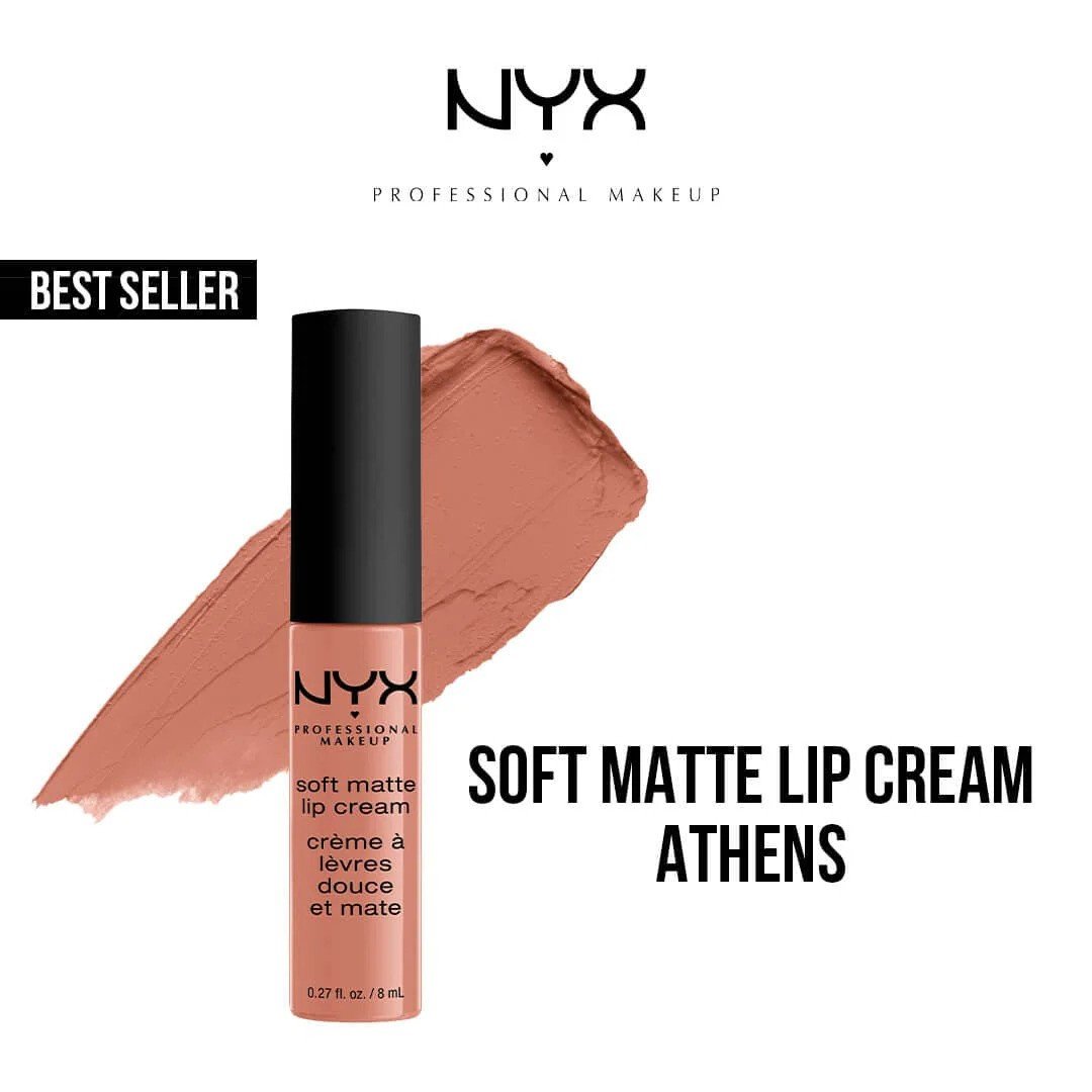 Lip Cream Soft Matte Athens NYX Lip Cream Soft Matte Athens – Lipstick in Egypt
