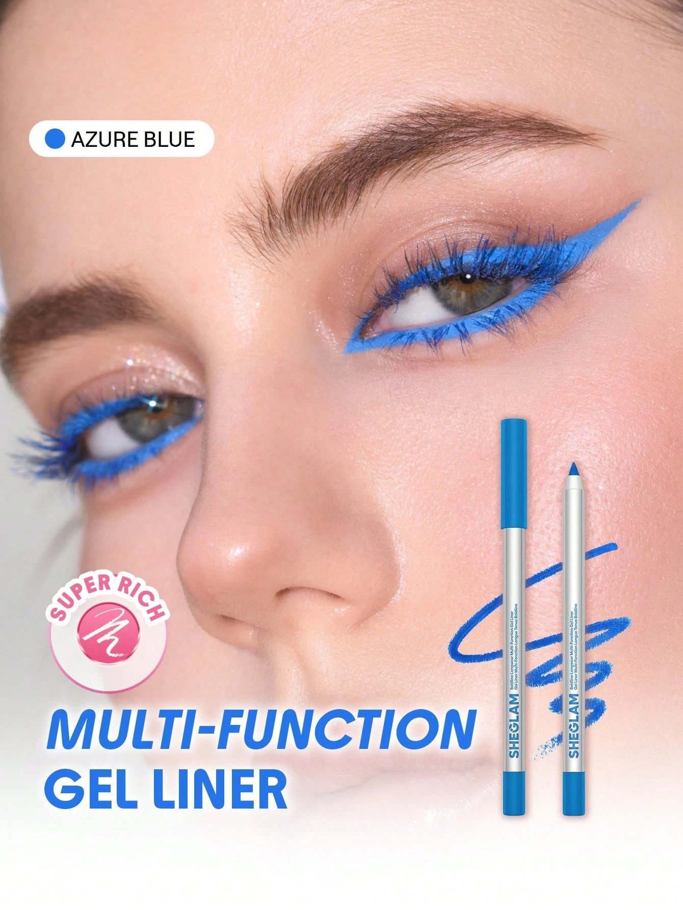 Eyeliner Gel Boldline Longwear Multi Function - Azure Blue SHEGLAM Eyeliner Gel Boldline Longwear Multi Function - Azure Blue – Eyeliner & Kohl in Egypt