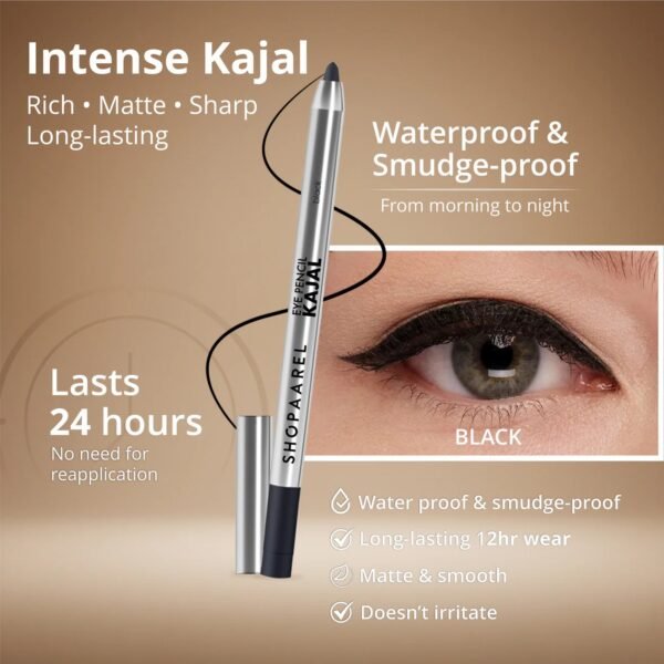 Eye Pencil Kajal Waterproof Black