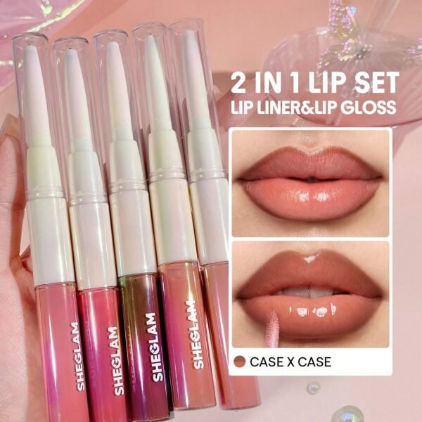 SHEGLAM Lip Rules Liner & Gloss Pen - Case x Case – Lipstick in Egypt