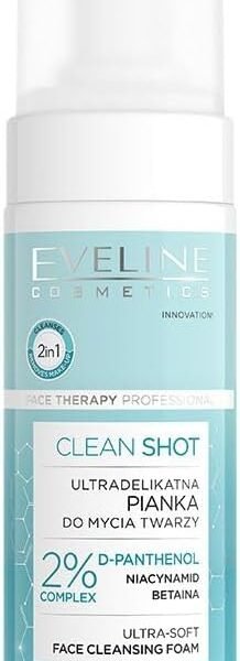 EVELINE Clean Shot Ultra-Soft Face Cleansing Foam 150ML – Skin Care in Egypt