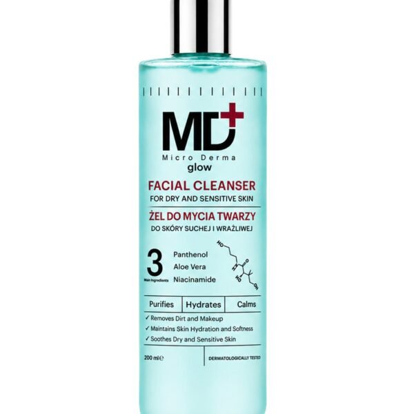MD MICRO DERMA Facial Cleanser For Dry & Sensitive Skin 200ML – Skin Care in Egypt