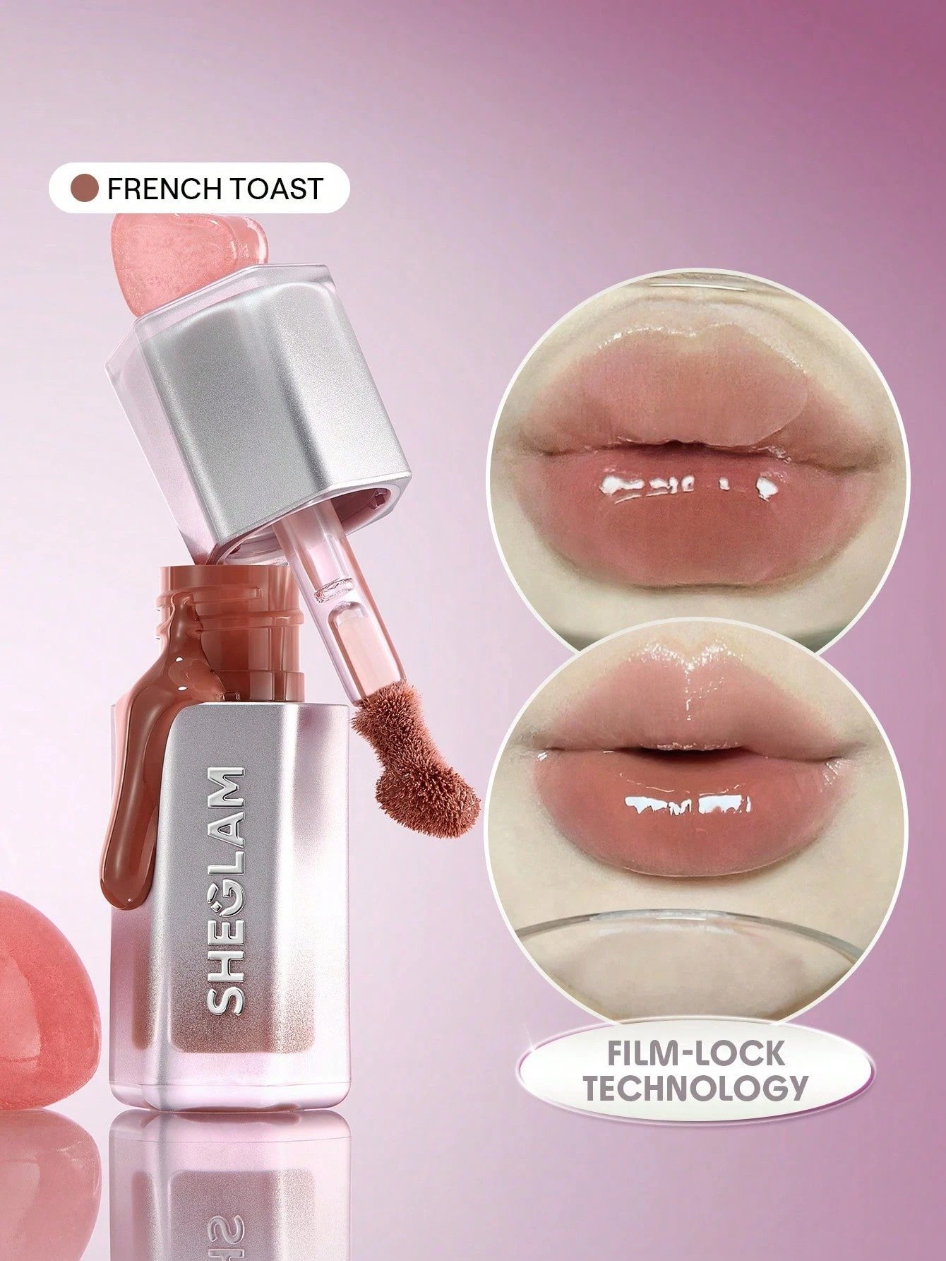 Lipgloss Glass Lock Air Gloss - French Toast SHEGLAM Lipgloss Glass Lock Air Gloss - French Toast – Lipstick in Egypt