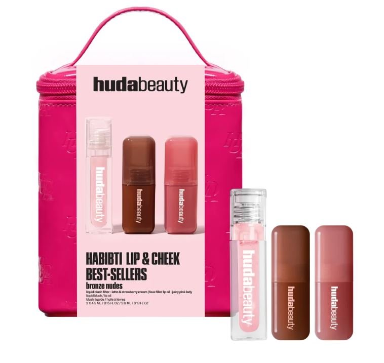 Habibti Lip And Cheek Best Sellers Kit HUDA BEAUTY Habibti Lip And Cheek Best Sellers Kit – Blusher in Egypt