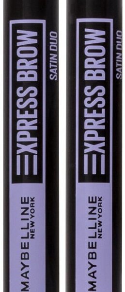 MAYBELLINE Eyebrow Express Satin Duo Medium Brown – Brows in Egypt