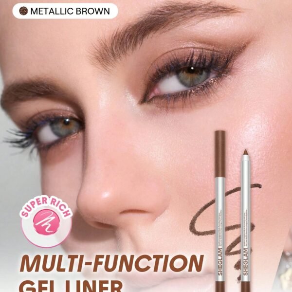 SHEGLAM Eyeliner Gel Boldline Longwear Multi Function - Metallic Brown – Eyeliner & Kohl in Egypt