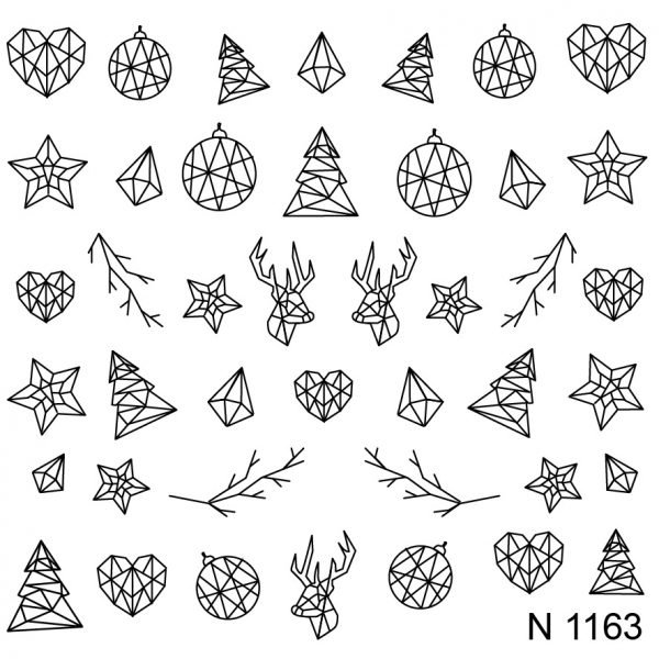 Nail Sticker N1163 MAGENTA NAILS Nail Sticker N1163 – Nails in Egypt