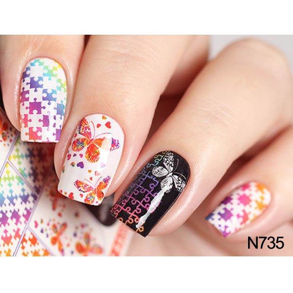 MAGENTA NAILS Nail Sticker N735 – Nails in Egypt
